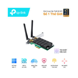 Card mạng không dây PCI Express TP-Link Archer T4E Wireless AC1200Mbps