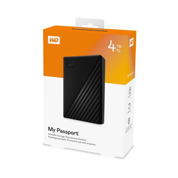 Ổ Cứng Di Động 2.5 inch WD My Passport 4TB USB3.2 - WDBPKJ0040BBK-WESN màu đen