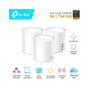 Bộ phát wifi Mesh Tp-Link Deco X60 3 pack WIFI 6 AX3000