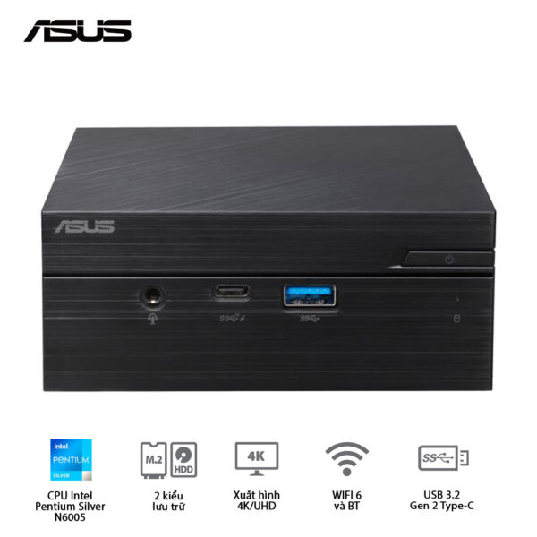 PC Asus PN41-BBP098MV (Pentium N6005/WL+BT/VGA/Barebone) (90MR00I3-M00980)