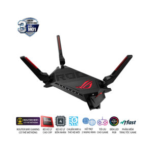 Bộ phát wifi 6 Asus GT-AX6000 ROG Rapture Gaming AX6000Mbps