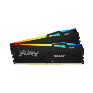 Ram Desktop Kingston Fury Beast RGB (KF552C40BBAK2-32) 32GB (2x16GB) - DDR5 5200MHz