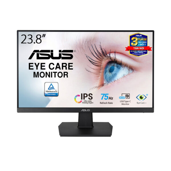 Màn hình Asus VA24ECE (23.8 inch/FHD/IPS/75Hz/5ms/USB TypeC)