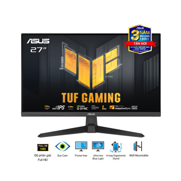 Màn hình Gaming ASUS TUF VG279Q3A (27 inch/FHD/Fast IPS/180Hz/1ms)