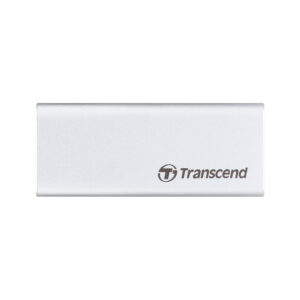 Ổ cứng di động Transcend SSD 500GB USB 3.1 Gen 2, Type C - TS500GESD260C, vỏ kim loại màu bạc