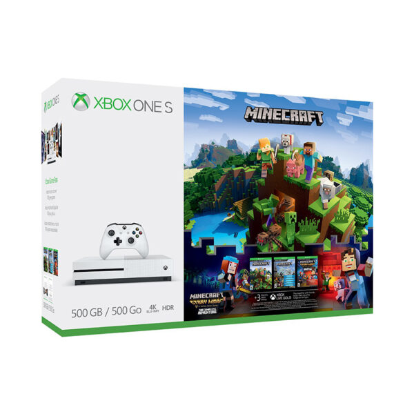 Máy Chơi Game Microsoft XBox One S 500GB - Minecraft Complete Adventure Bundle (Digital Code)