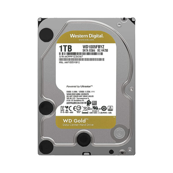 HDD WD Gold (1TB/3.5/SATA 3/128MB Cache/7200RPM) (WD1005FBYZ)