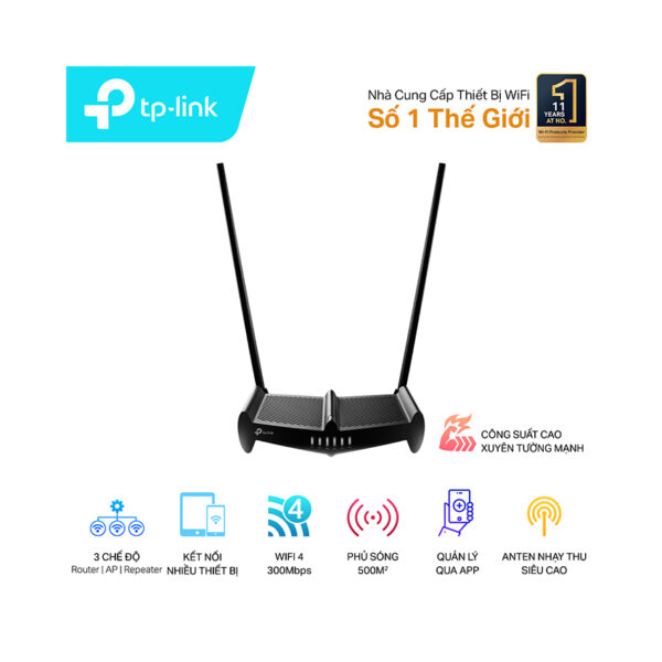 Bộ phát wifi TPlink TL-WR841HP Wireless N 300Mbps - Xuyên tường