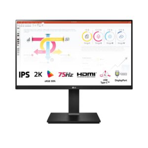 Màn hình LG 24QP750-B (23.8inch/QHD/IPS/75Hz/5ms/USB TypeC)