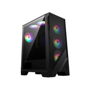 Vỏ case MSI MAG FORGE 120A AIRFLOW (Mid Tower/Màu Đen/Kèm 6 fan ARGB)