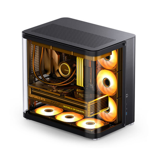 Vỏ case Jonsbo TK-2 Black  (ATX/Mid Tower/Màu Đen)