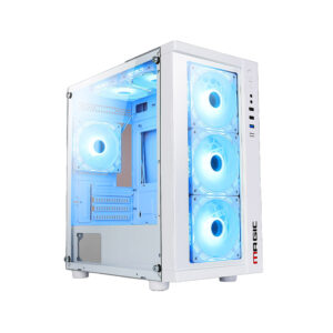 Vỏ Case MAGIC GM-01 WHITE  (MATX/Mid Tower/MàuTrắng/4fan)