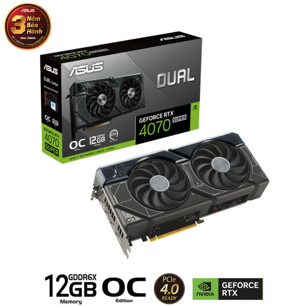 Card màn hình Asus DUAL RTX 4070 SUPER-O12G