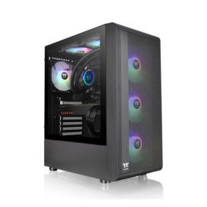 Case Thermaltake S200 TG ARGB Black (ATX/Mid Tower/Màu Đen/4Fan ARGB)