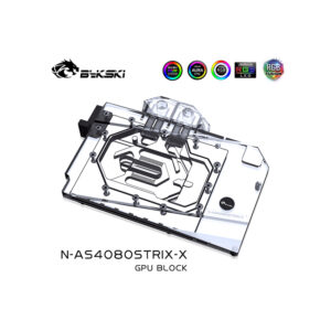 Block nước Bykski cho VGA ASUS RTX 4080 STRIX/TUF (N-AS4080STRIX-X 5V RBW)