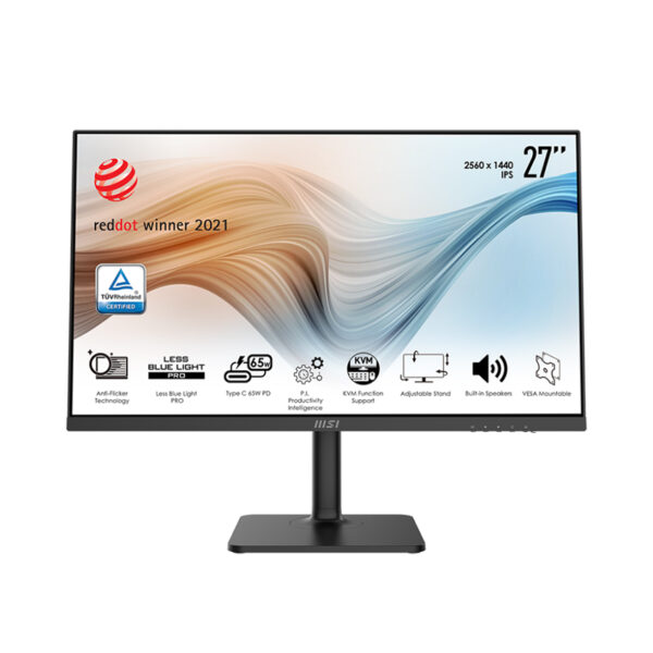 Màn hình MS Modern MD272QP (27 inch/WQHD/IPS/75Hz/4ms/Loa/TypeC/Đen)