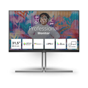 Màn hình AOC Graphic Pro U32U3CV/74 (31.5 Inch/UHD/NANO IPS/60Hz/4ms/Loa/RJ45/HDR400/USB-C 96W)