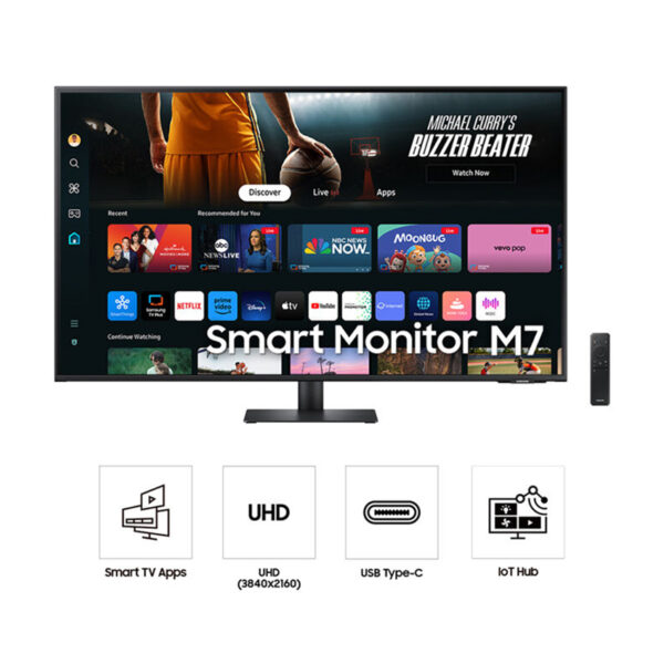 Màn hình Samsung Thông Minh M7 M70D LS43DM702UEXXV (43 inch/UHD/VA/60Hz/4ms/Loa)