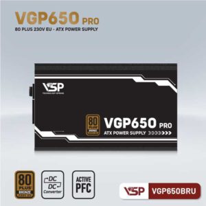 Nguồn VSP VGP650BRU PRO 650W (80Plus Bronze)