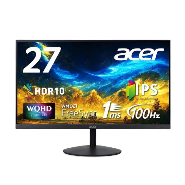 Màn hình Acer SA272U E (27 inch/QHD/IPS/100Hz/4ms/Đen)