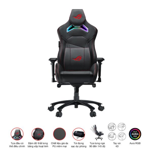 Ghế Game Asus ROG CHARIOT X RGB Black