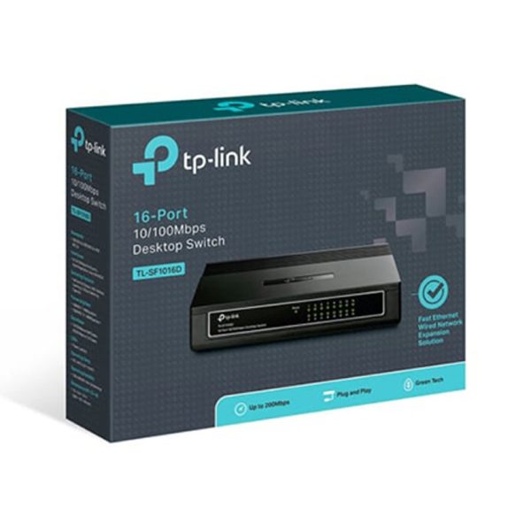 Switch TP-Link TL-SF1016D (16Port 10/100Mbps - Vỏ nhựa)