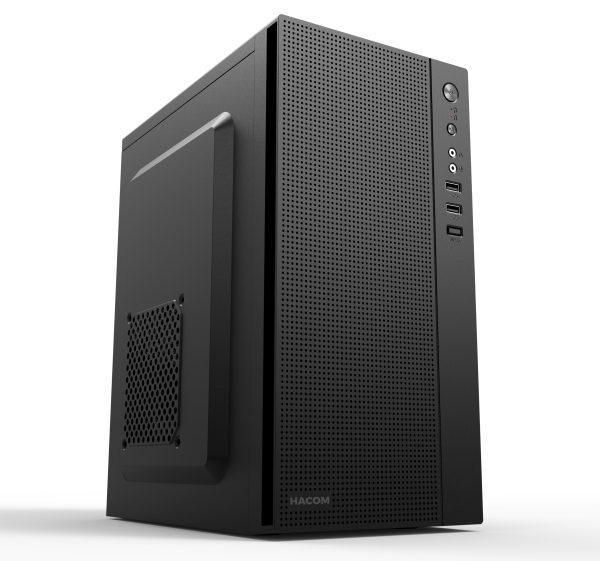 Vỏ Case máy tính HACOM BUSINESS  (Mini Tower/Màu Đen/ USB 3.0 x1)