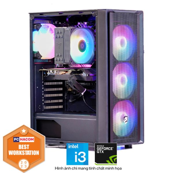 PC HACOM Designer D131 (i3-12100F/H610/8GB RAM/250GB SSD/GTX 1660 Super/550W)