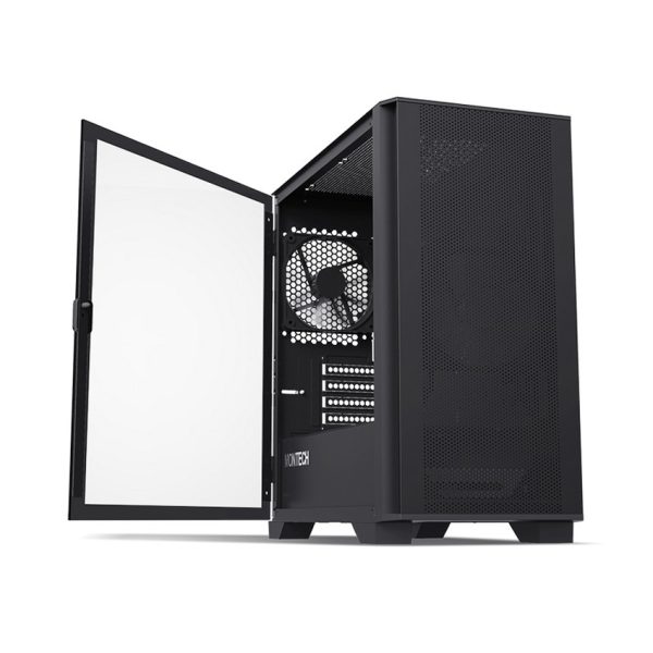 Vỏ Case MONTECH Air 100 Lite Black (MATX/Mid Tower/Màu Đen)