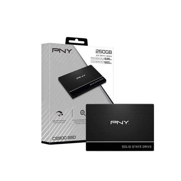 Ổ cứng SSD PNY CS900 250GB 2.5 inch SATA3 (Đọc 535MB/s - Ghi 500MB/s) - (SSD7CS900-250-RB)