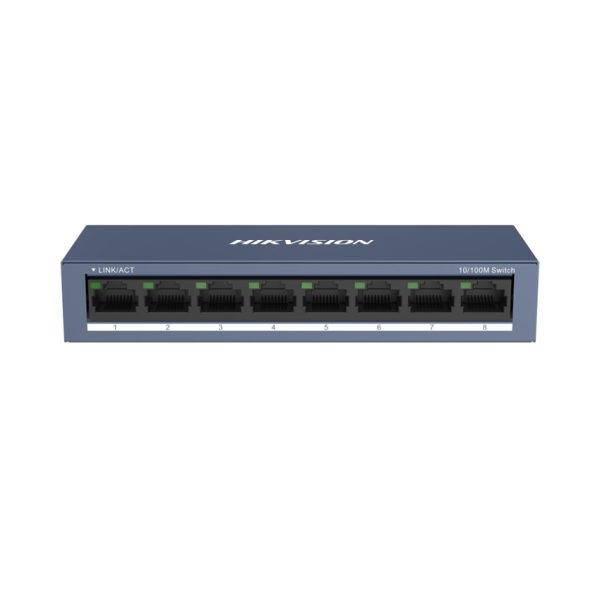 Switch 8 cổng HIKVISION DS-3E0108-O (8 ports 10/100M RJ45, Vỏ kim loại)