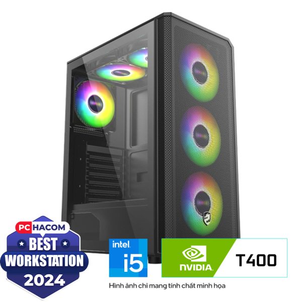 PC HACOM CAD C122 (i5-14400/B760/16GB RAM/500GB SSD/T400 4GB/550W)