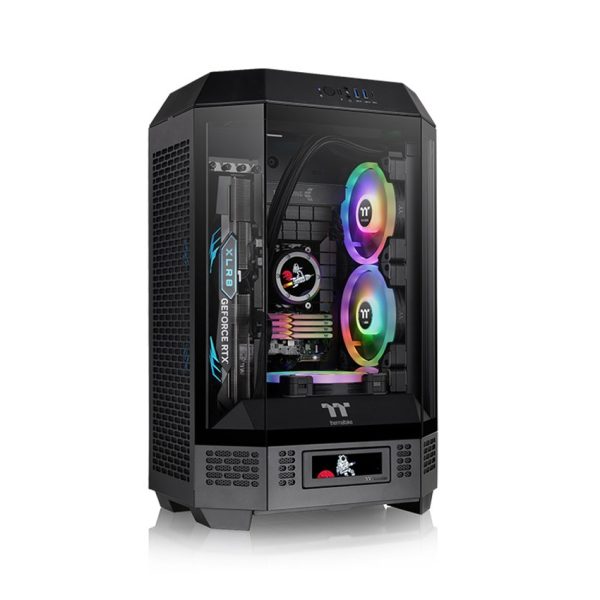 Case Thermaltake Tower 300 Black (mATX/Mid Tower/Màu Đen/3 Fan)