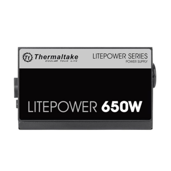 Nguồn Thermaltake Litepower 650w (230v/Dây dẹt/Màu đen)