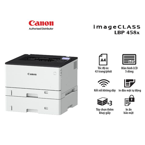 Máy in Canon LBP458x - Đen trắng đơn năng A3