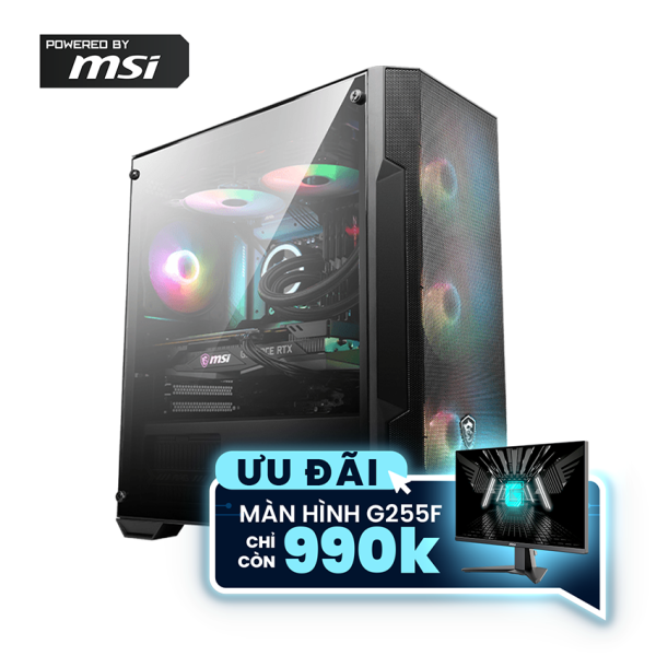 PC HACOM 007 (Intel i5 12400F/ VGA RTX 3050 ) POWERED BY MSI