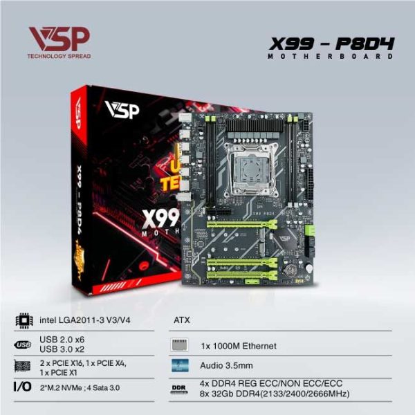 MAINBOARD VSP X99 - P8D4