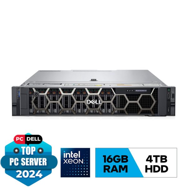 Server Dell PowerEdge R550 Silver 4310/16GB RDIMM, 3200MT/ 4TB HDD / iDRAC9/PERC H755/BC5720DP/600W/Bezel/DVDRW/No OS-42SVRDR550-01A