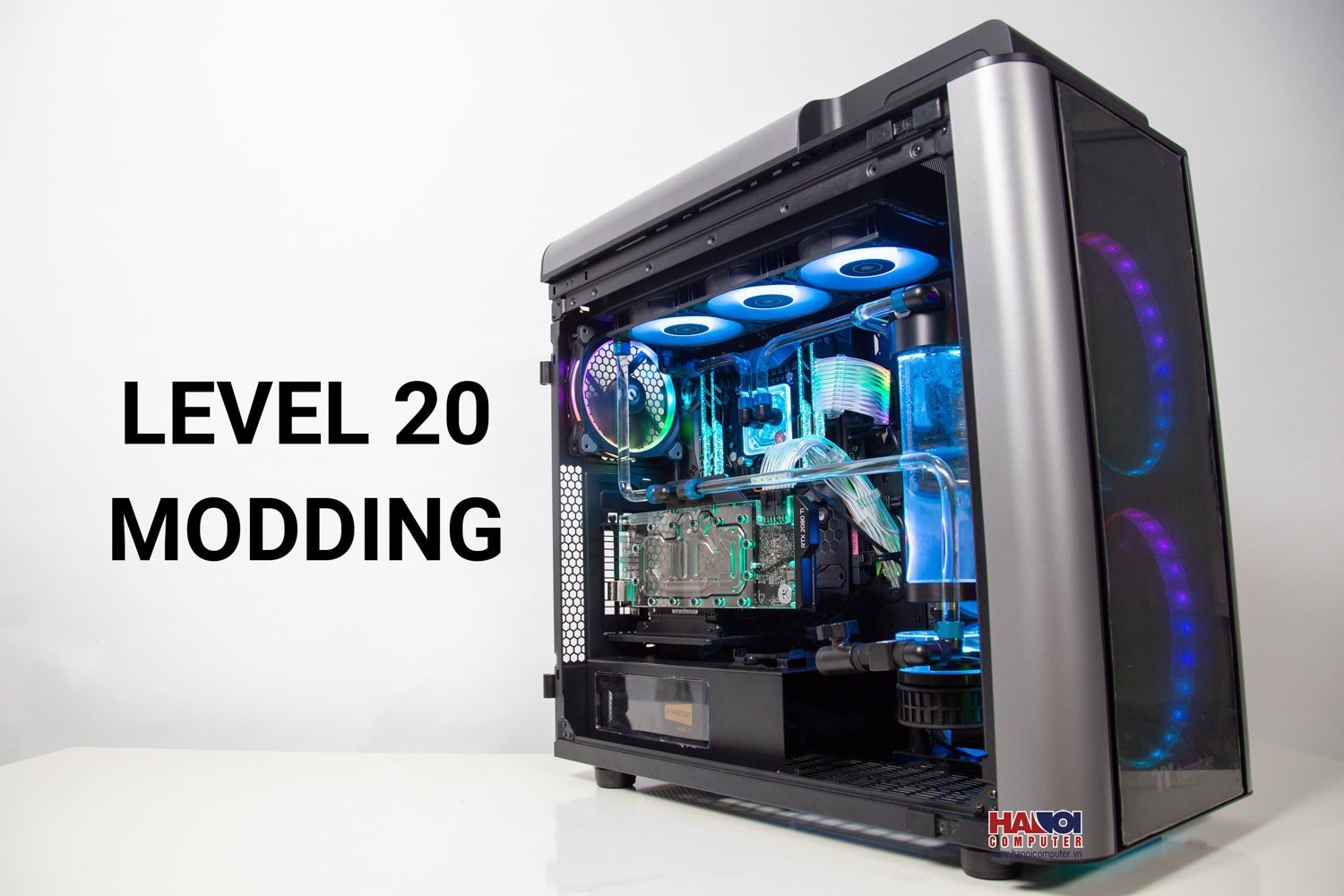 Trọn bộ tản nhiệt nước PC Thermaltake Level 20 GT HT-37 TRANSLUCENT (Lắp ráp theo yêu cầu)