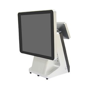 Máy POS bán hàng SC-120B ( i3/4G DDRIII RAM/64G SSD/1x 15inch/1x 8inch/Black ) - Tích hợp quẹt thẻ card