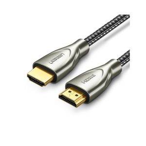 Cáp HDMI 1m Ugreen 50106, Carbon, chuẩn 4K@60MHz, mạ vàng cao cấp