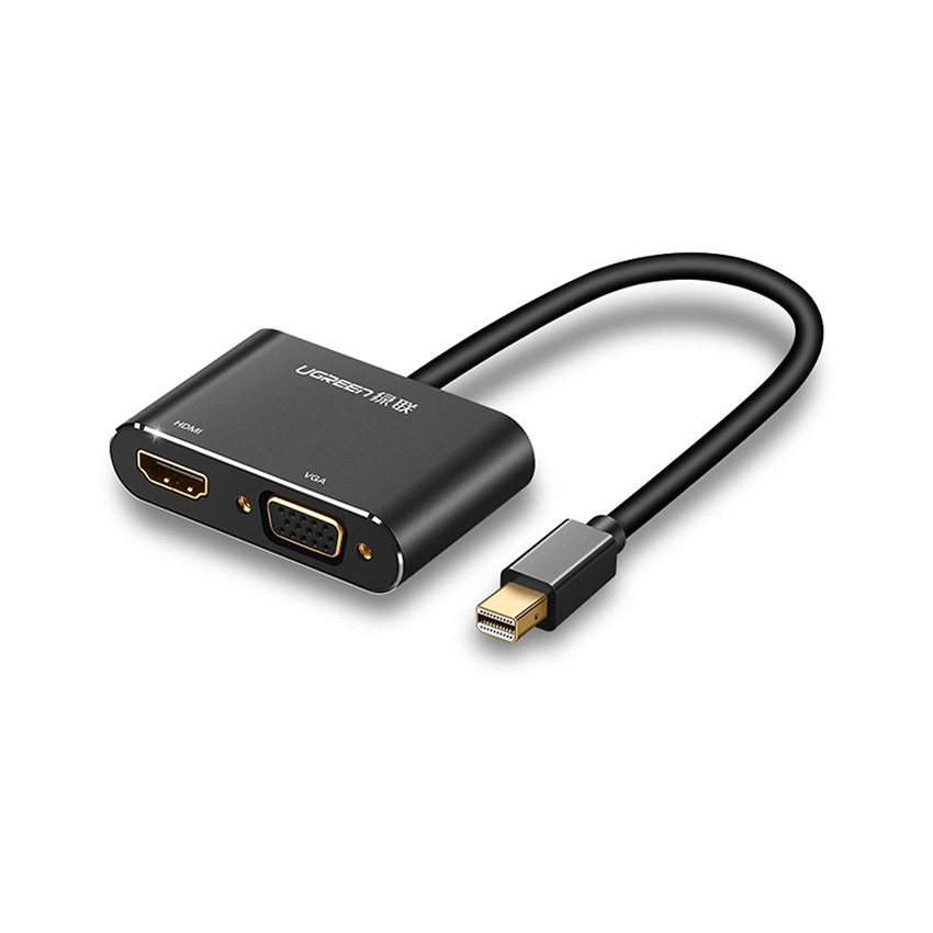 Cáp chuyển đổi từ Mini Displayport sang HDMI + VGA UGreen 20422 màu đen