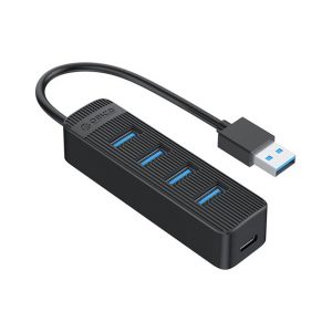 Bộ chia USB Orico TWU3-4A-BK (Từ 1 ra 4 cổng USB 3.0)