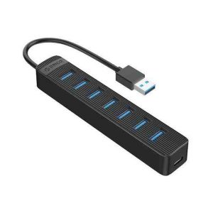 Bộ chia USB Orico TWU3-7A-BK (Từ 1 ra 7 cổng USB 3.0)