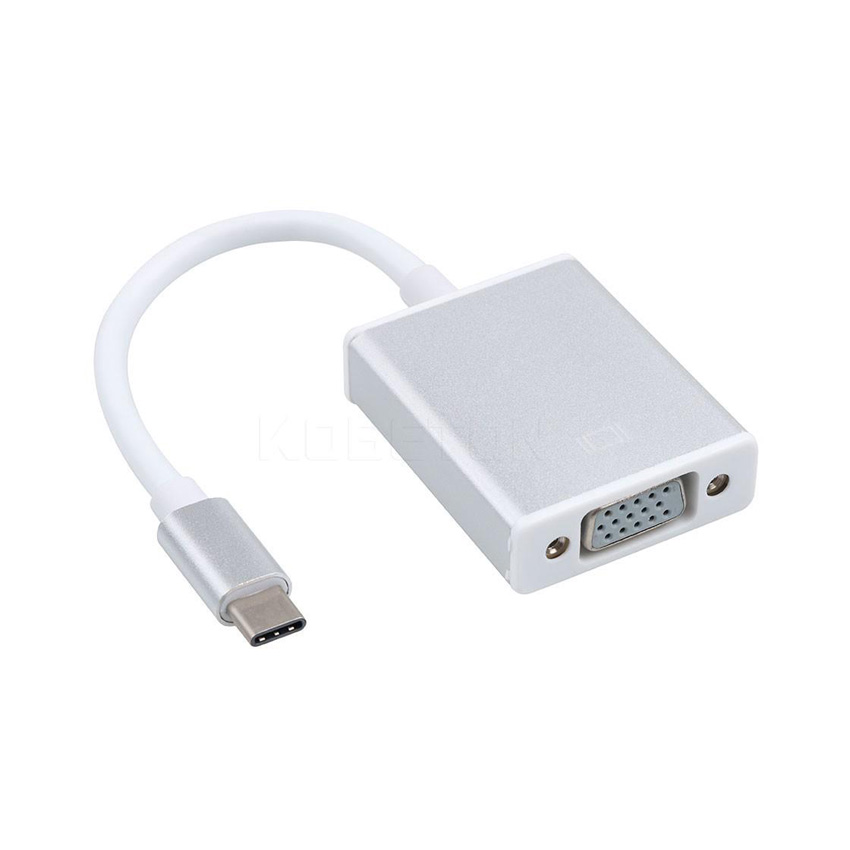 Cáp chuyển đổi từ USB Type C Sang VGA (Đen/Trắng)