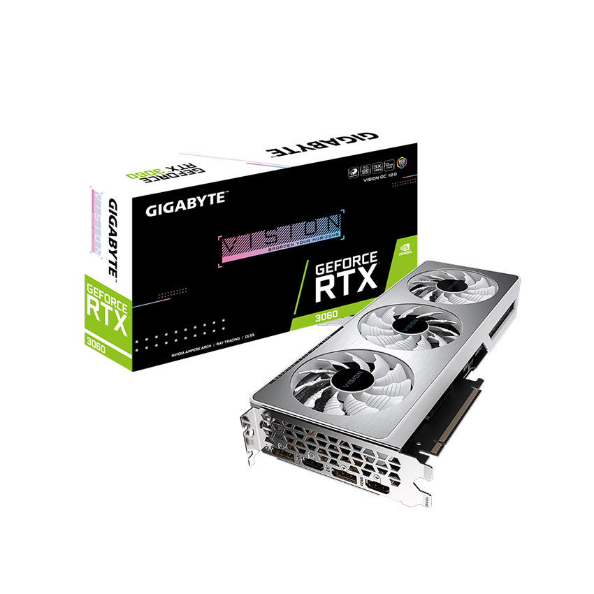 Card màn hình Gigabyte RTX 3060 VISION OC 12GD-V2