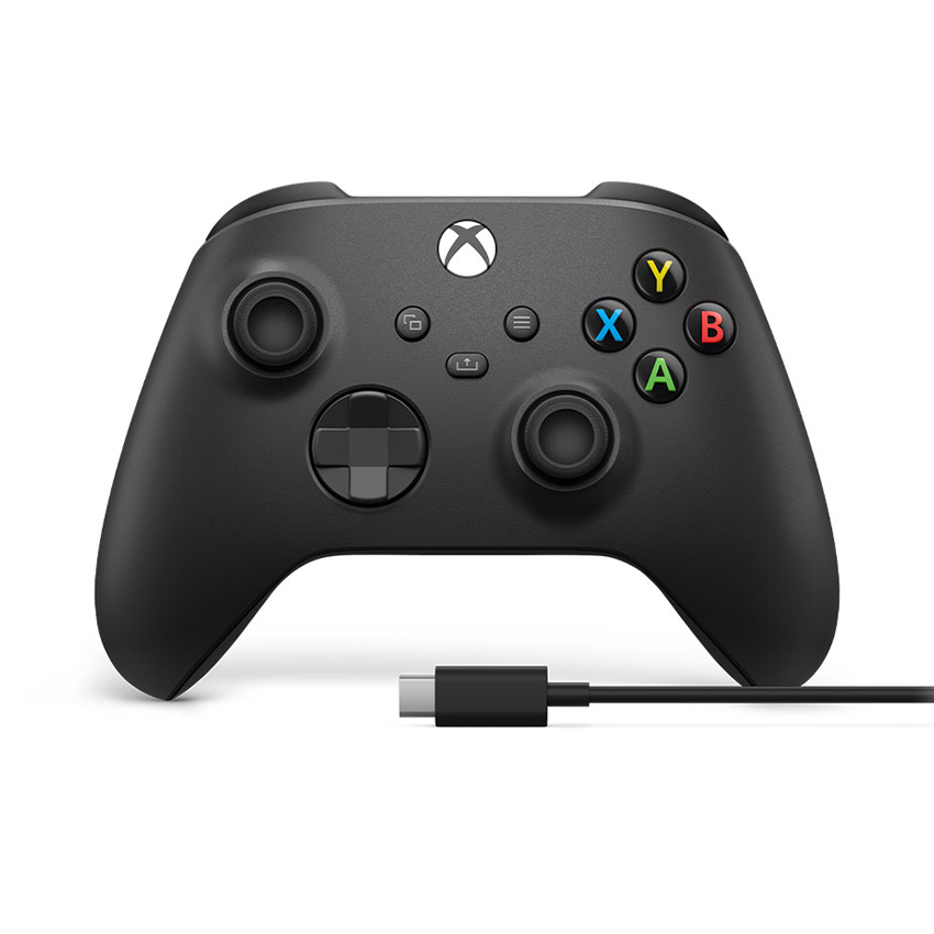 Tay cầm chơi game Xbox Series X Controller - Carbon Black + USB-C Cable - Hàng chính hãng