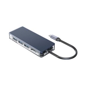 Cáp chuyển đổi 6 trong 1 Orico WB-6TS-GY (Từ cổng TypeC sang HDMI*1, USB3.0*3,TF3.0/SD3.0*1)