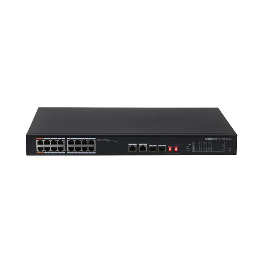Switch 16 Port POE Dahua DH-PFS3218-16ET-135