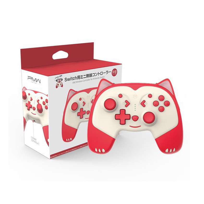 66727_tay_cam_choi_game_khong_day_iine_pro_animal_red_fox_1-1 Tay cầm chơi game không dây IINE Pro Controller Animal cho Nintendo Switch/PC, Red Fox